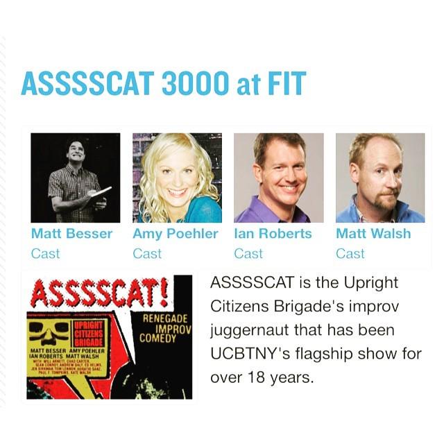 LaurenPokedoff's tweet photo. ASSSSCAT tickets = acquired. I'm going to die. #AmyPoehler #MattWalsh #ASSSCAT #UCB http://t.co/jn0bnbPliU http://t.co/rmlEBNqsLe