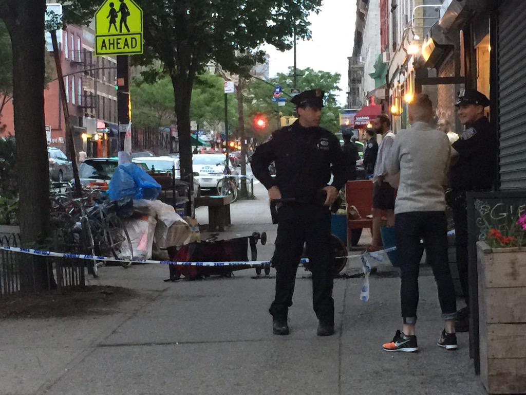Writewayne's tweet photo. Someone was just shot outside my apt. Shit! #homesweethome #summer #CrownHeights http://t.co/UN18GljtHy