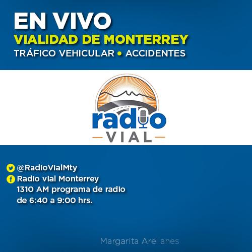 marellanesc's tweet photo. Conoce la #Vialidad en #Monterrey a través de @RadioVialMty y por programa de radio de 6:40 a 9:00 hrs. en el #1310AM http://t.co/h7F6DxWmTu