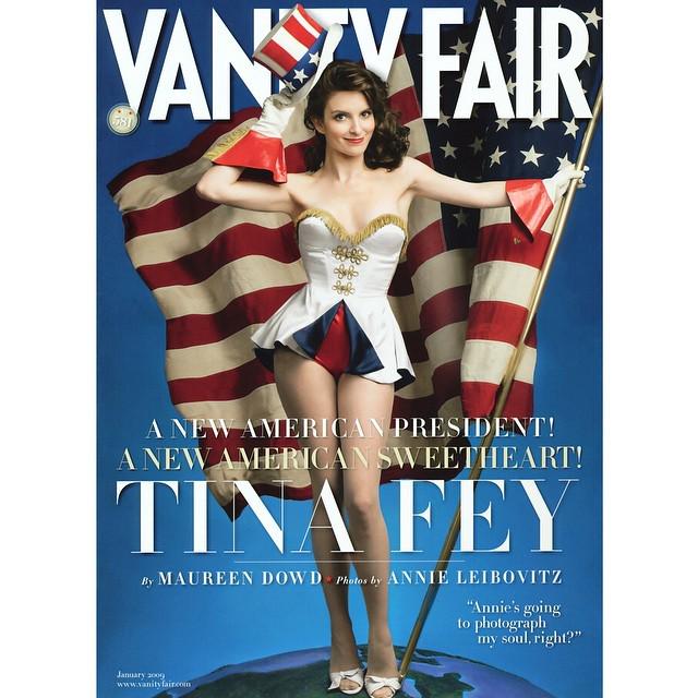 We salute you, Tina Fey! Happy Birthday! Photograph by Annie Leibovitz. courtesy Vanity Fair 