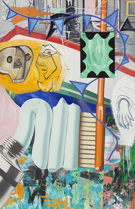 David_Salle's tweet photo. Home Guard, 2015
on view now at Skarstedt, NY
 http://t.co/cyWXbwd0ss http://t.co/BZNDfGxvap