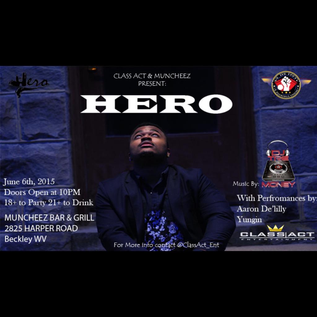 IGoBy_Hero's tweet photo. People keep asking me when I'm gonna do a show back home. well here it is June 6th Beckley WV! #TeamHero #ClassActEnt http://t.co/qFOwT91jJ3