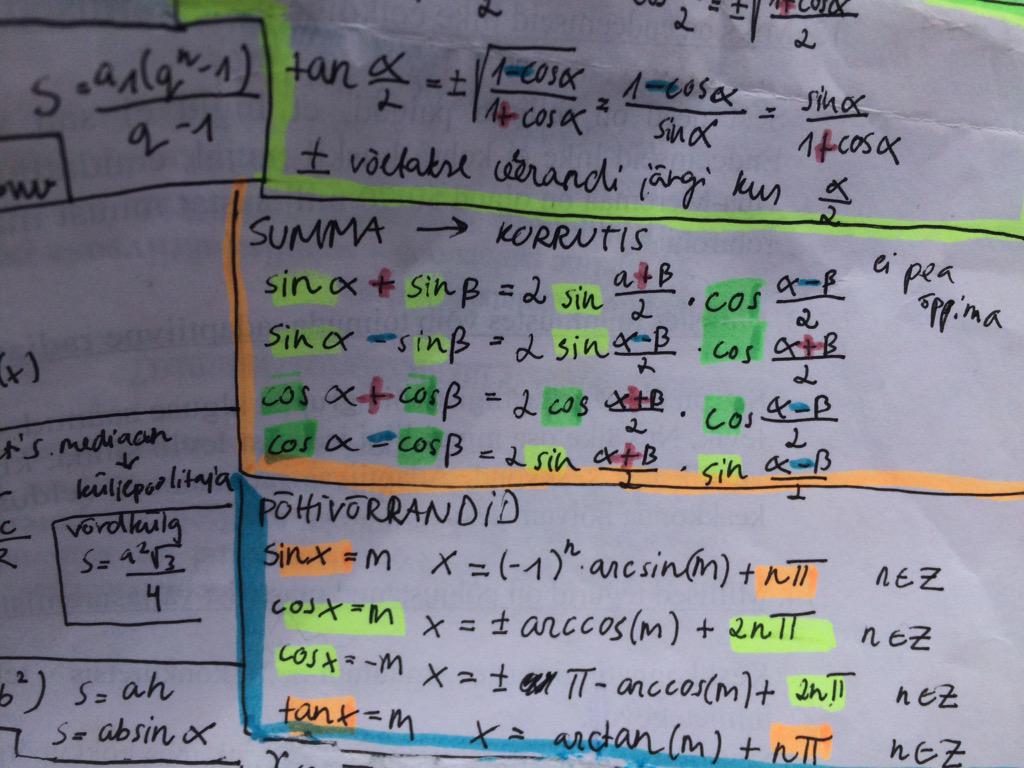 Sussserdis's tweet photo. @mitokonder  summa korrutiseks teisendamise valemid http://t.co/IZU5xaCqfN