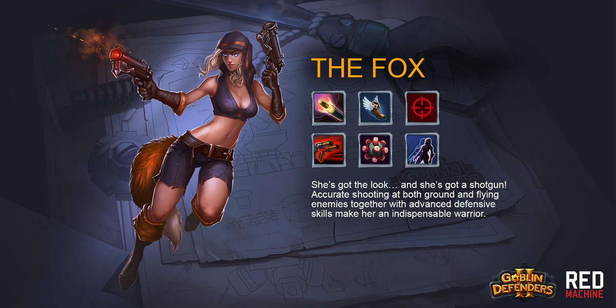 Redmachinegames's tweet image. We have sexy hero the Fox in Goblin Defenders 2 game. Check it now, she is waiting for you: buff.ly/1bDS7dq