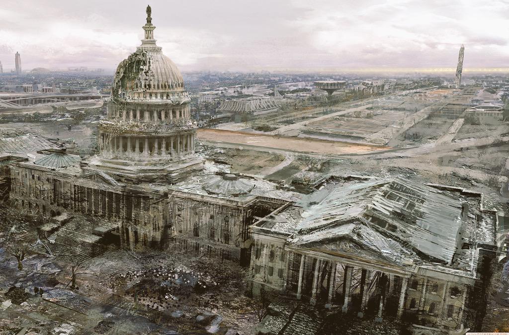 Games_Architect's tweet image. Sometimes buildings and cities in games are used for symbolism #architecture #gamedesign #Fallout3 #gaming