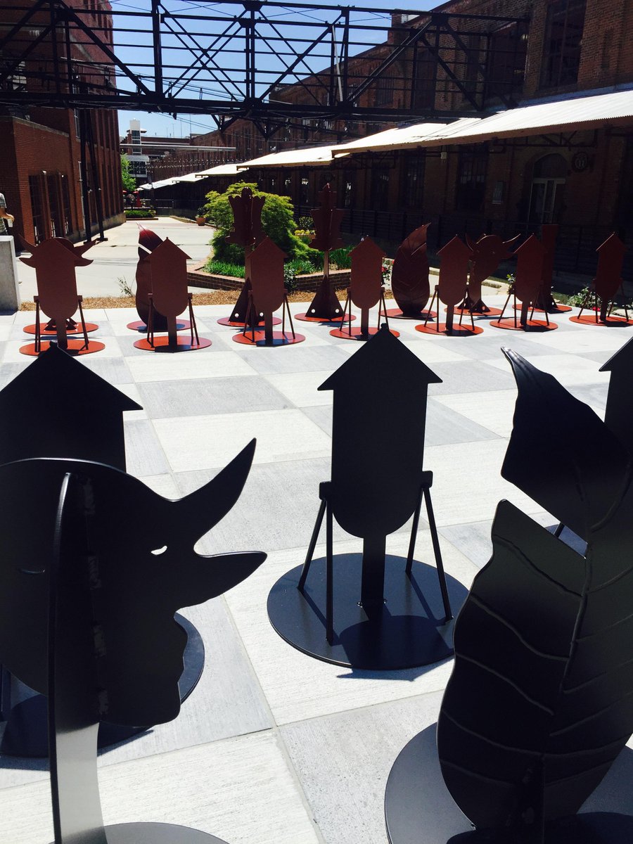 ATCDurham's tweet photo. .@Carolina_Anne92 Have you heard...we've got a pretty cool chess set?! Let us know if you need an opponent #ATCChess http://t.co/EM1G4vsJL7