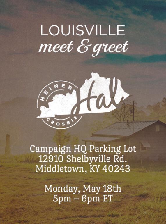 JennaHeiner's tweet photo. Headed up to HQ in a bit-hope to see you there!! @HalHeiner #KentuckyFirst http://t.co/QrNZGbwG1M