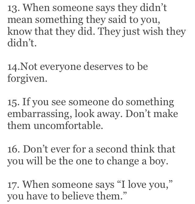 "17 things I learned by 17"