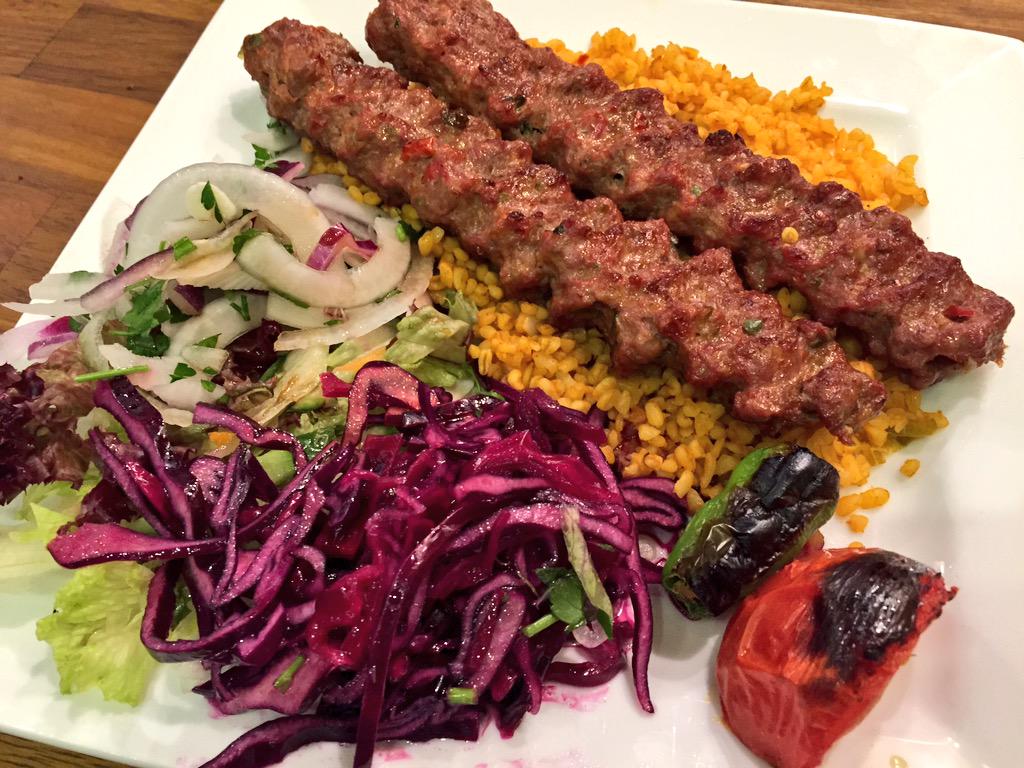 SabrinaGhayour's tweet image. My all-time favourite Adana kebab &amp;amp; also grilled chicken (Tavuk Sis) @Lokkanta