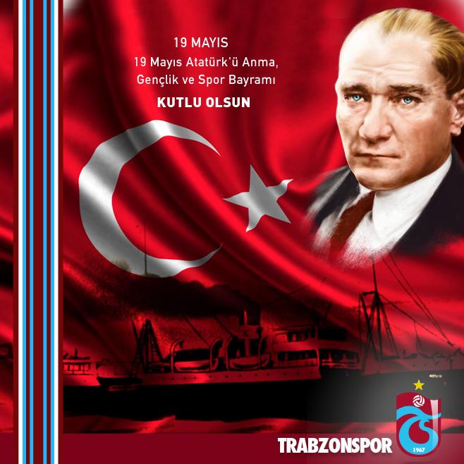 19 Mayıs Atatürk'ü Anma, Gençlik ve Spor Bayramı Kutlu Olsun.
