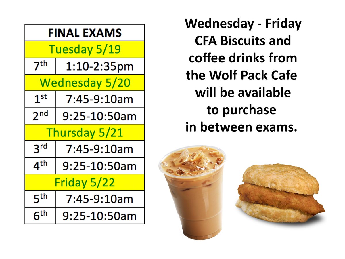 FINAL EXAM SCHEDULE | SPRING 2015