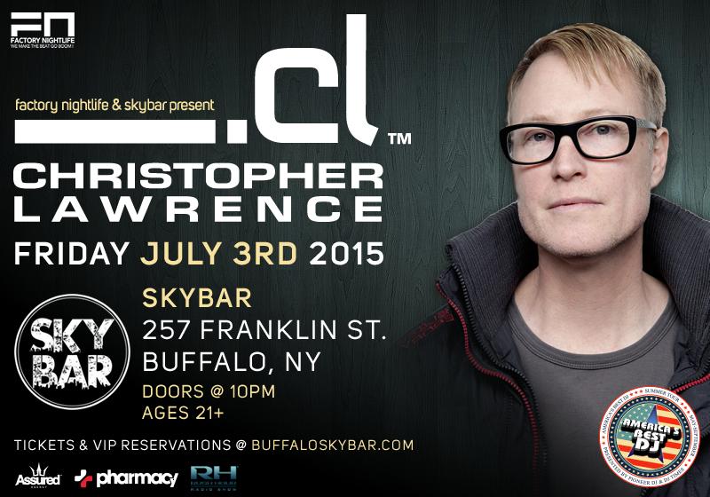 djclawrence's tweet photo. Flyer in for my upcoming show @SkyBarBuffalo on July 3rd. @Factory_Buffalo http://t.co/0tuG4SObcQ