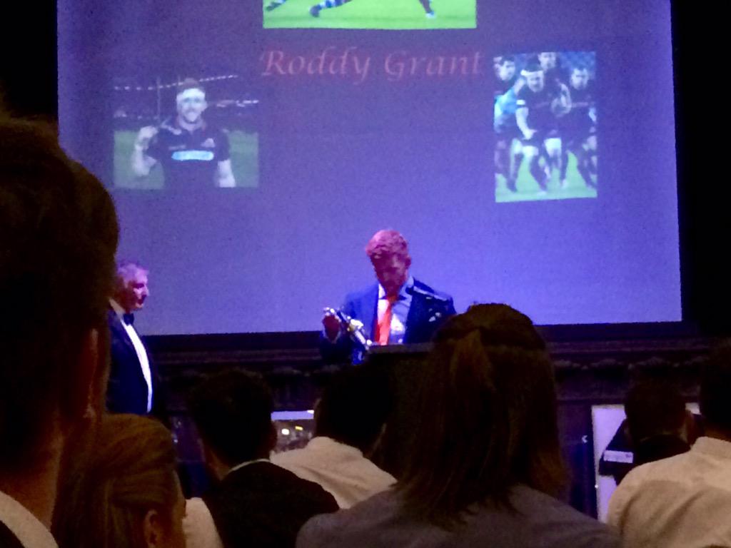 Edinburgh Rugby (@edinburghrugby) on Twitter photo Our Player of the Year this year, Mr <a href="/roddygrant/">Roddy Grant</a> presented by head coach Alan Solomons Our Player of the Year this year, Mr <a href="/roddygrant/">Roddy Grant</a> presented by head coach Alan Solomons