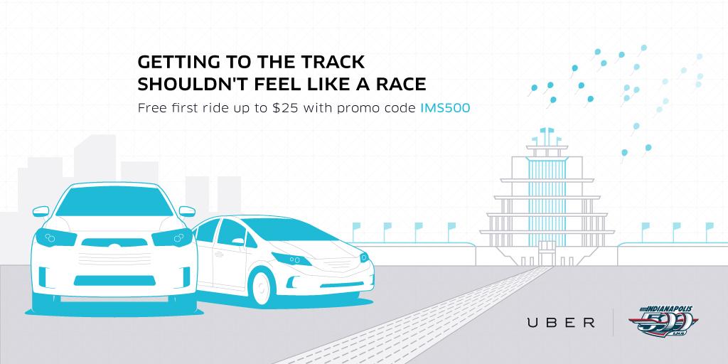 Indy500SnakePit's tweet photo. Request. Ride. Rage. Download the Uber app &amp; use code SNAKEPIT15 for $25 off your first ride! #Indy500SnakePit http://t.co/O3Jl8ZfAul