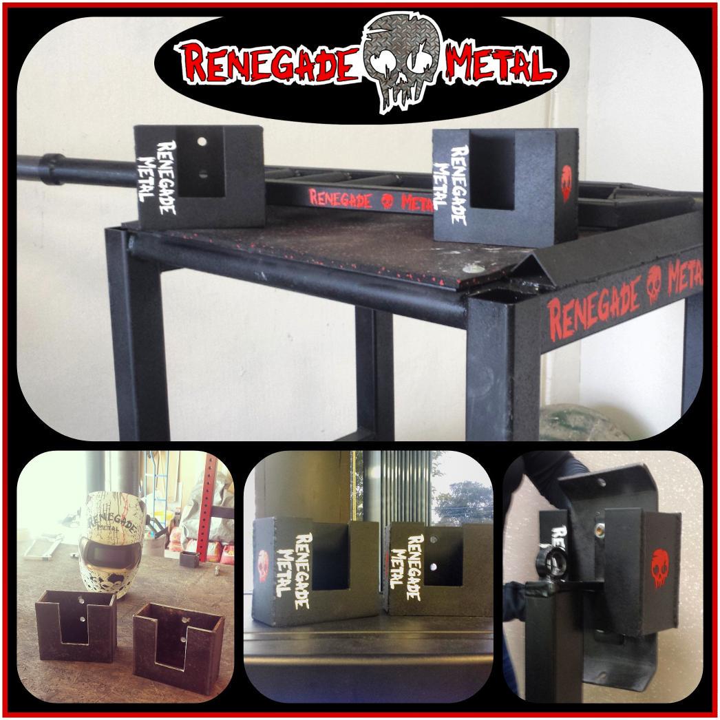 RenegadeMetalTX's tweet photo. #RenegadeMetal prowler hooks, #MultiGripBar , &amp; #JerkBlocks / #StoneLoading platforms that adjust from 34-68 inches http://t.co/7yN5xZ7aXy