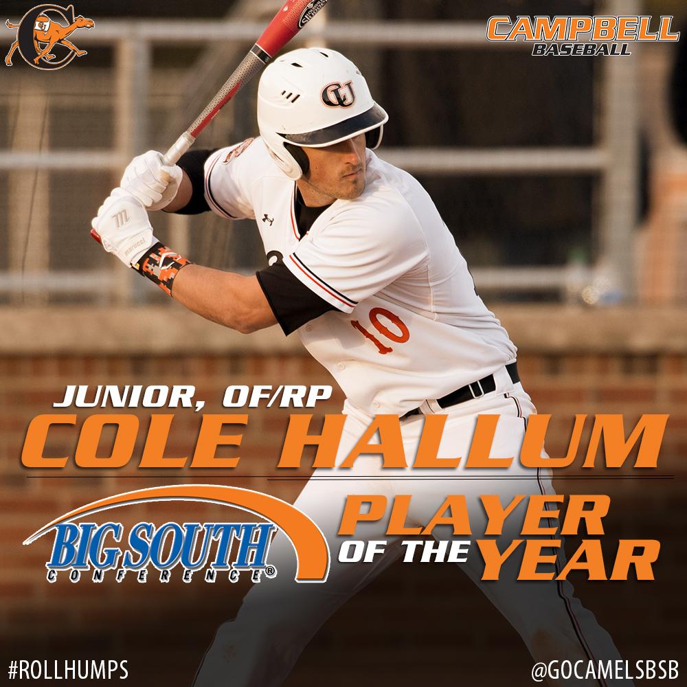 GoCamelsBSB's tweet photo. Hallum named Player of the Year, five Camels earn All-Big South honors http://t.co/kfmqSlErJz #rollhumps http://t.co/YzJKHdB3eg