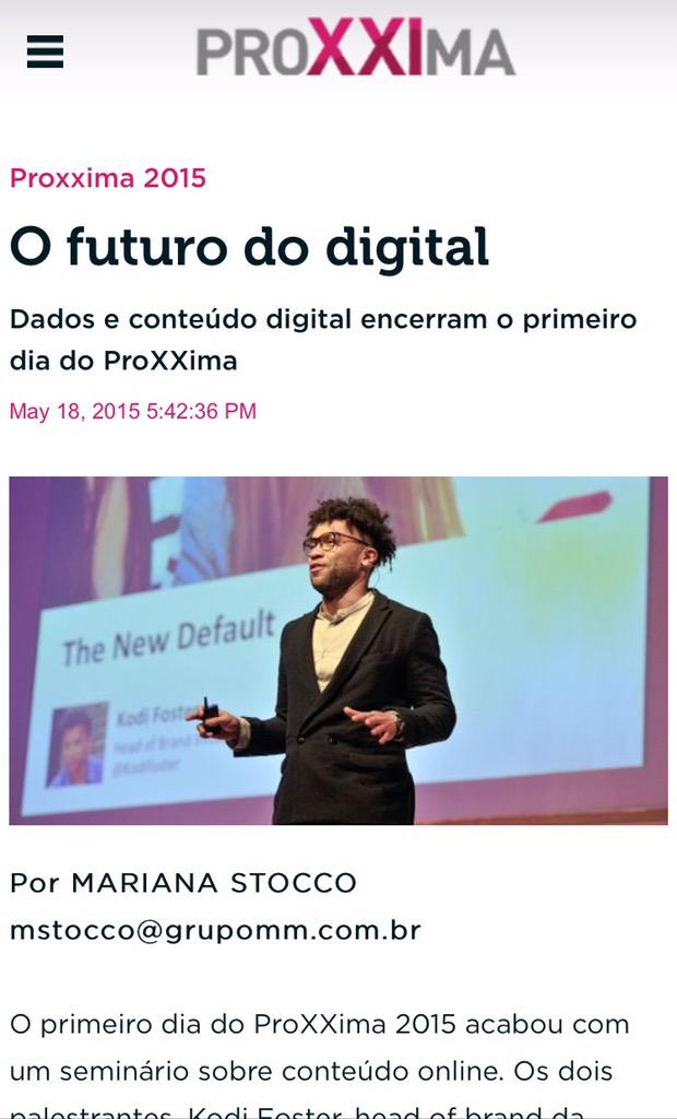 KodiFoster's tweet image. Thank you again #ProXXIma2015 I had a blast!!! @Outbrain #newdefault