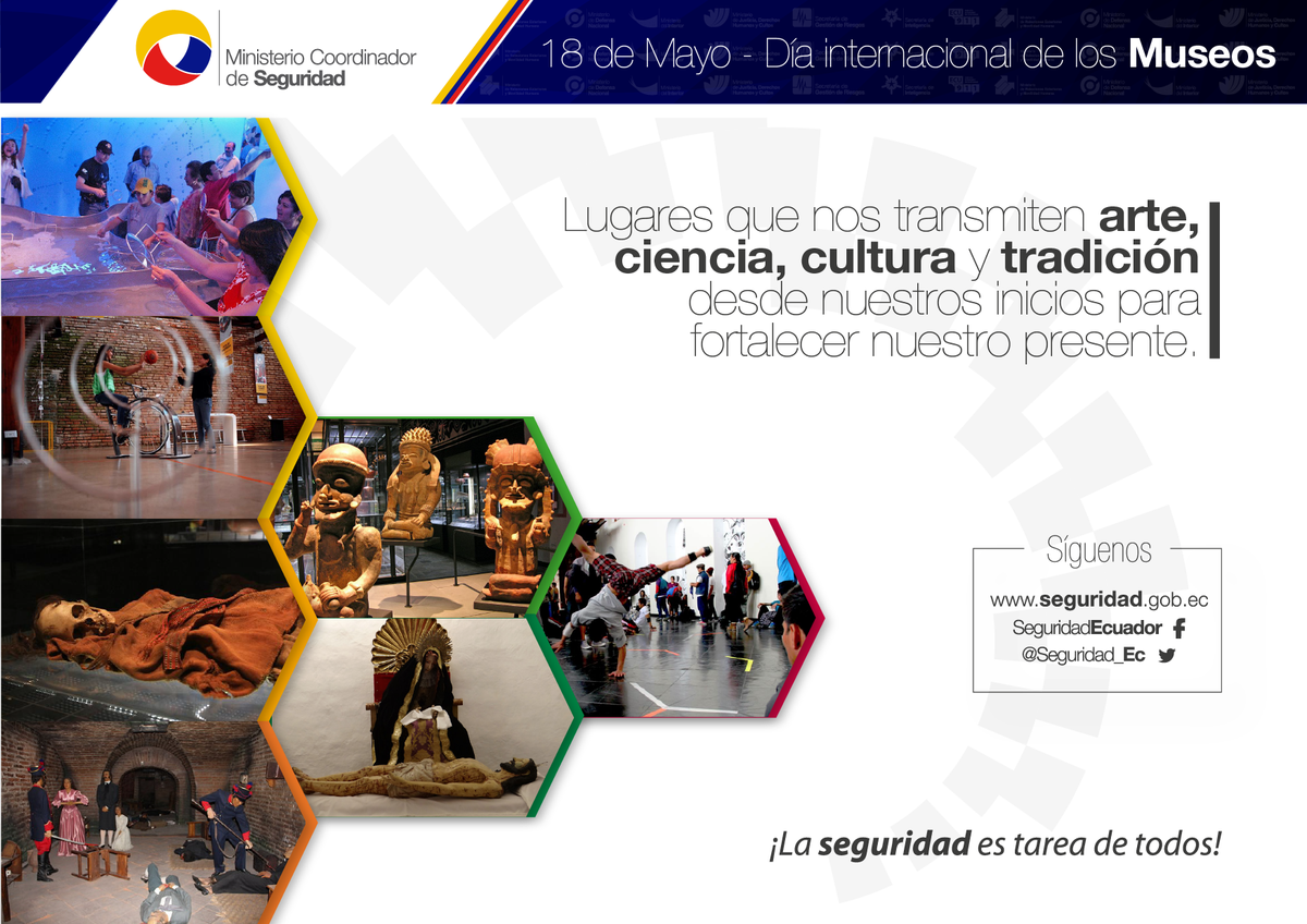 Seguridad_Ec's tweet photo. Desde 1977 se celebra el Día Internacional de los Museos. Comparte con familia y amigos de los #MuseosEcuador http://t.co/UkMlOZaOCA