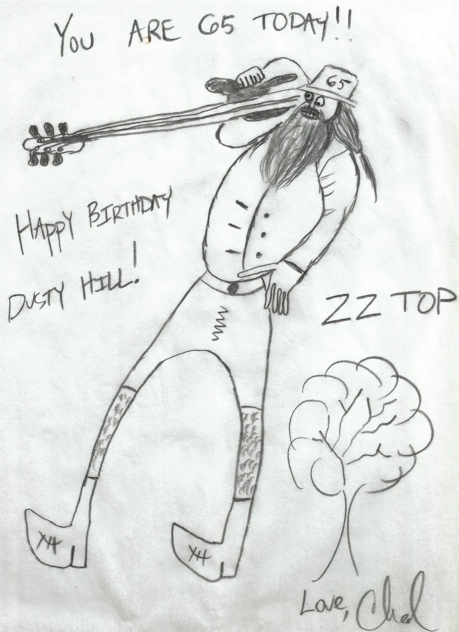  I took some time to celebrate Dusty Hill\s 65th birthday with some fan art.. Do u like? Happy Birthday, Dusty! 