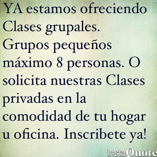 GOALIDIOMAS's tweet photo. YA estamos ofreciendo Grupos máximo 8 personas. O solicita Clases privadas en tu hogar u oficina. Inscribete ya! http://t.co/WSJWYXjHhX