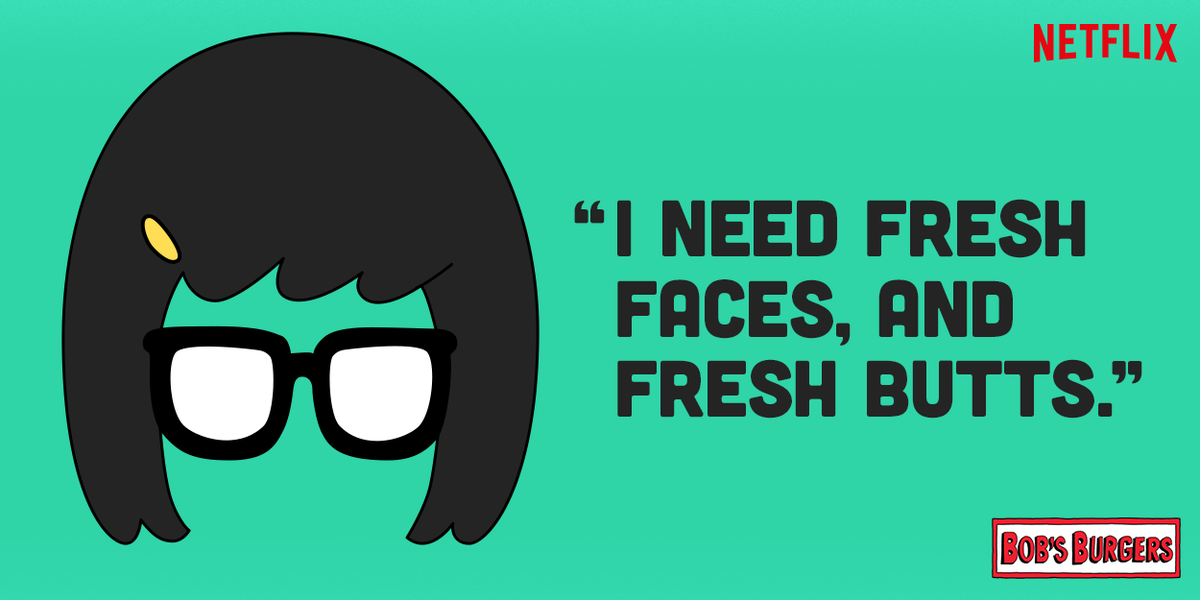 netflix's tweet photo. More fuel for your erotic friend fiction. #BobsBurgers http://t.co/wrmzmptmai
