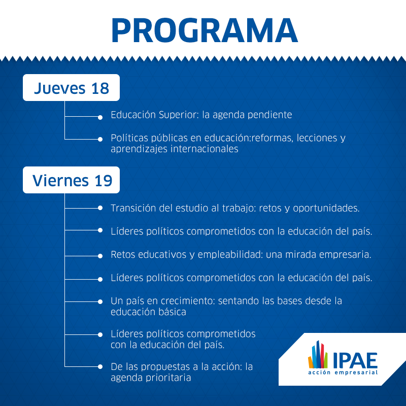 IPAEPERU's tweet photo. ¿Cuál crees que sea el tema más importante en #CEDU2015? Mira nuestro programa completo ➨ http://t.co/6R5QAbnPV5 http://t.co/QFaNa4GiJy