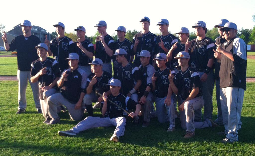 CortneyNaber's tweet photo. S/O to the #WObaseball team on winning the conference championship tonight! Good work boys! @Matt_Naber #redchamps http://t.co/DaA9thPvLQ