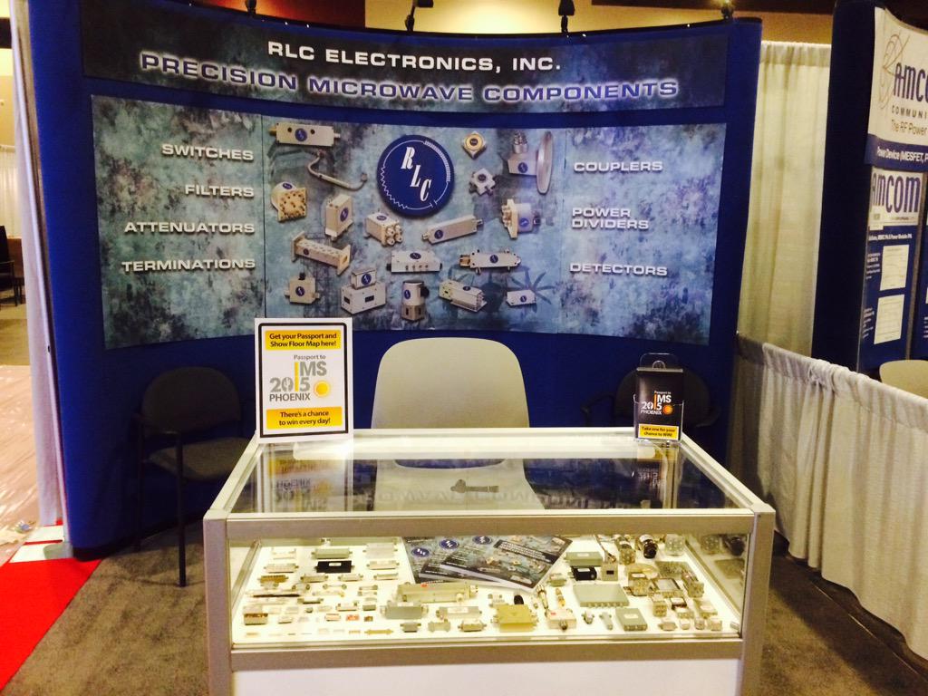 RLCElectronics's tweet photo. RLC Electronics has arrived in Phoenix for #IMS2015. Be sure to come visit us Booth 627 to learn about new filters http://t.co/CGJit1AVaV