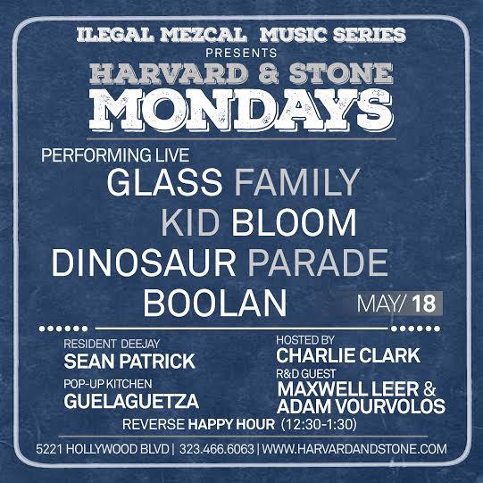 HarvardandStone's tweet photo. @glassfamilyla @kidbloom @dinosaurparade &amp; @BoolanBand tonight w @djSeanPatrick &amp; Ilugy Recinos in R&amp;D http://t.co/SLHgEA2dek