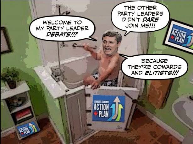 TakebackthRight's tweet photo. Welcome to my party leader debate... http://t.co/jj5B8wv3Uo