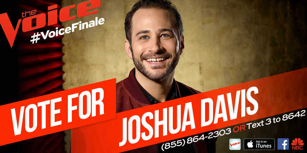 RT if <a href="/joshuadavis77/">Joshua Davis</a> is your choice for #TheVoice of Season 8! #VoiceFinale