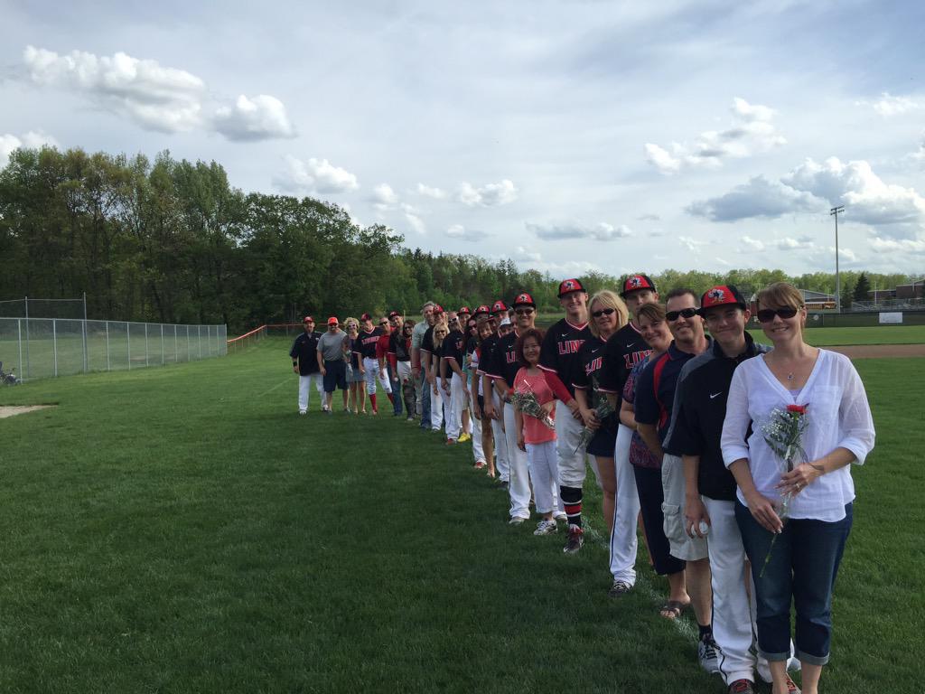 LindenBaseball's tweet photo. Senior night. http://t.co/g4zsBPMpRg
