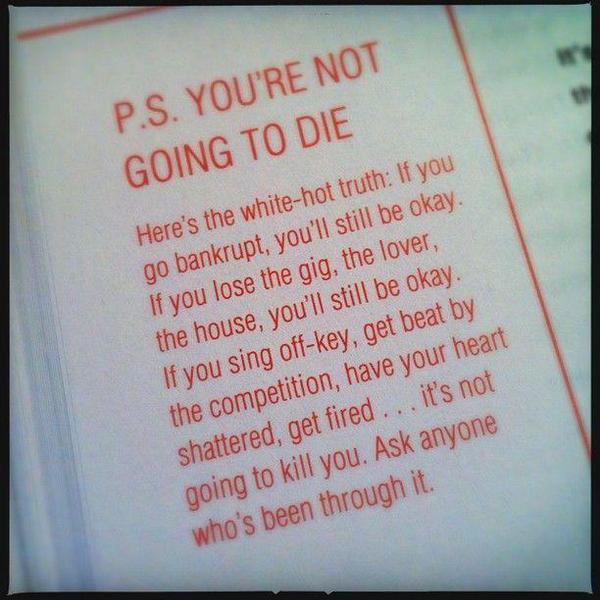 LifeHacksInPics's tweet photo. P.S. - You're not going to die: http://t.co/mcH0fMct2W