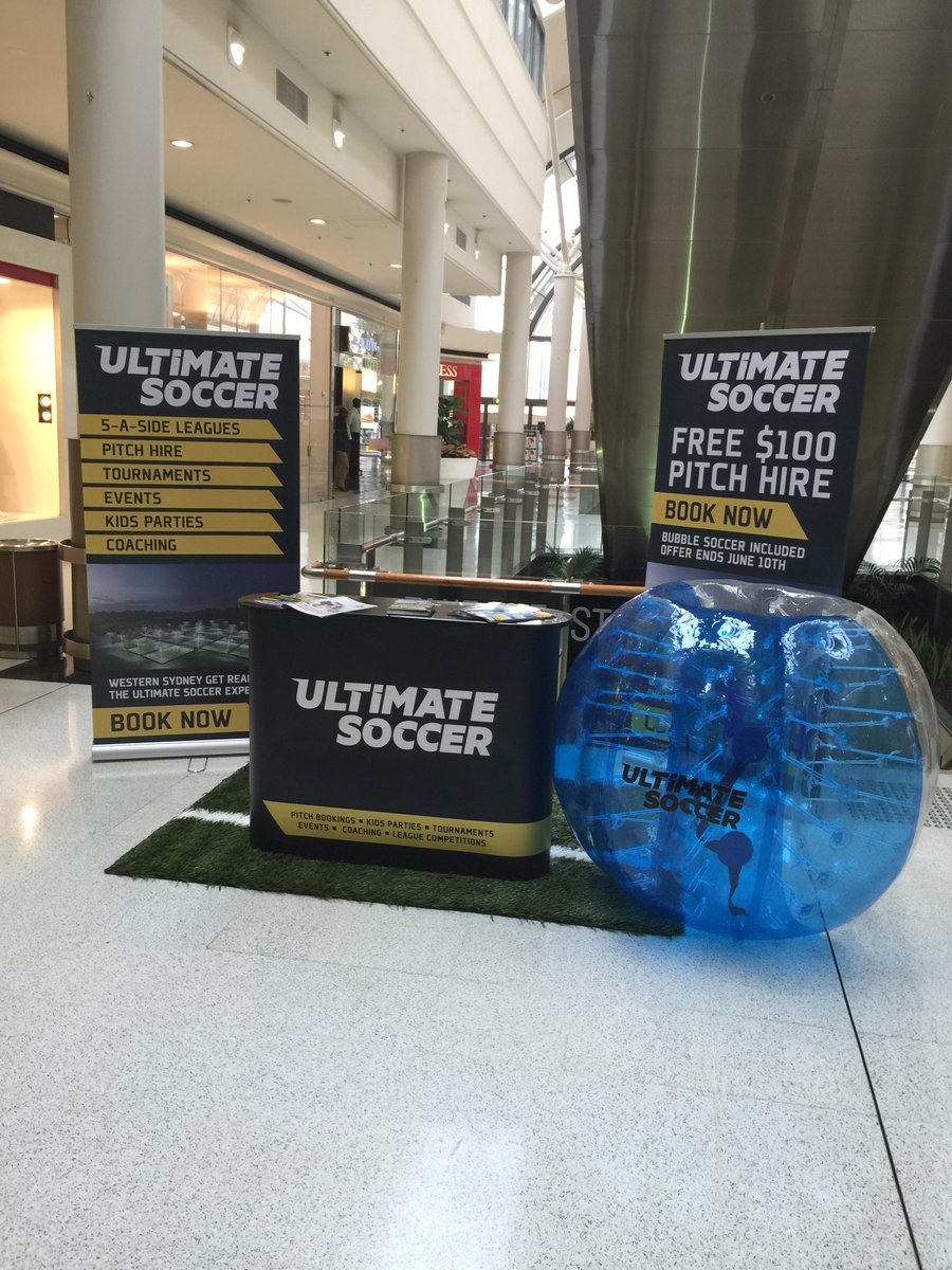Ultimate5occer's tweet photo. We are at Westfields Liverpool all week giving away FREE pitch hire! Drop by and say hello! #freepitch http://t.co/09qkoXcs2M
