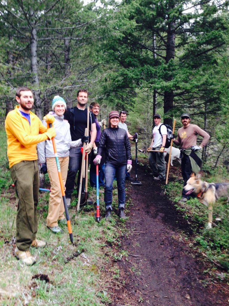lehman33's tweet photo. @MTbicycleguild trail work cleanup after the @montanaenduro! Little work to do and trail looks great! #Helenduro http://t.co/qeRSarcox0