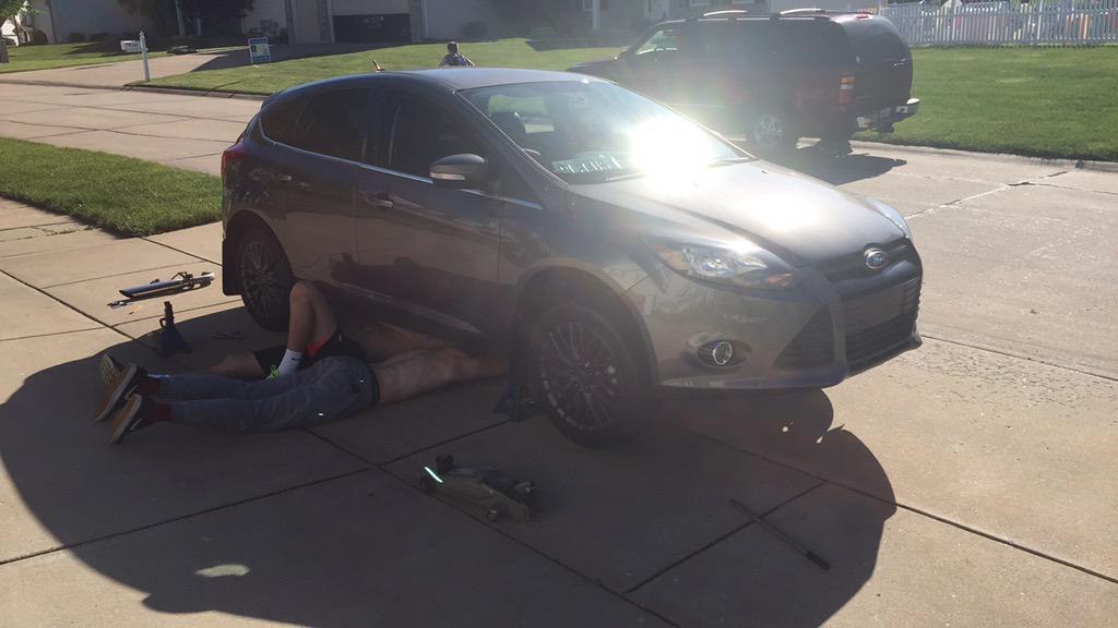 USDMSQWAAD's tweet photo. Put an FSWERKS Exhaust on my boy @ColeeDaniels 's focus today. http://t.co/S2dkBaBHcL