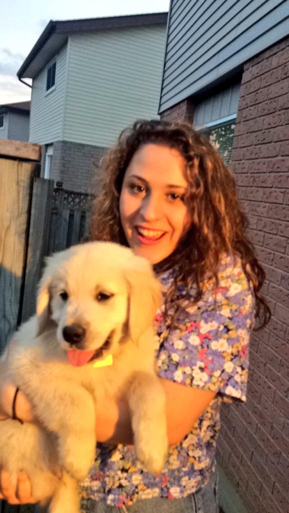 ainsmcphailCTV's tweet photo. In other news, here's me holding a puppy #happymaytwofour http://t.co/3xKLwSb4Ub
