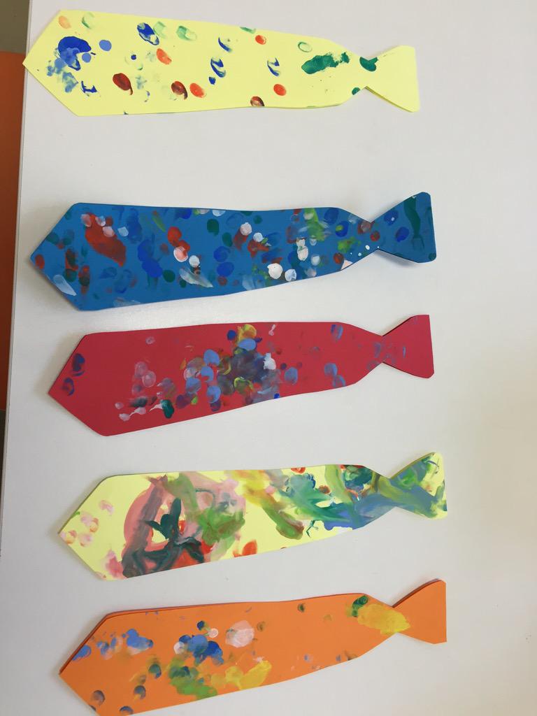 ট ইট র 神子ラーシュ 父の日製作で子ども達が作ったネクタイ なんかオシャレネクタイで可愛い Http T Co 4stwvq5ljz