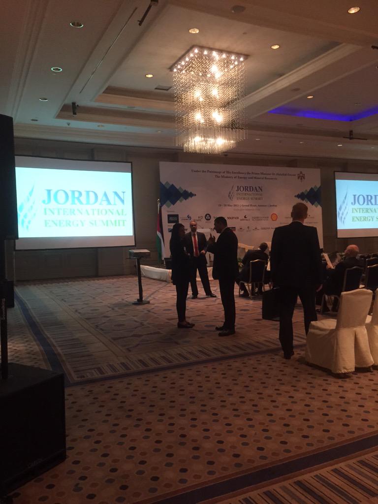 JIESummit's tweet photo. Getting ready for Day One of #JIESummit discussing #Jordan's future #energy plans http://t.co/j5NOPUrueT