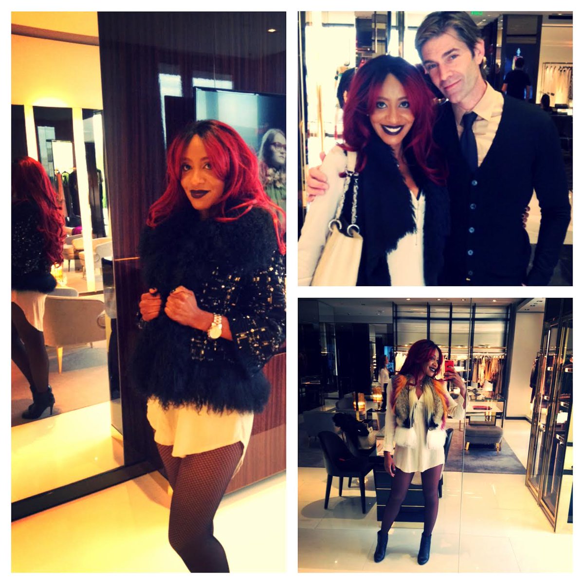 yvonnesangudi's tweet photo. Had a fabulous time at Gucci's Private Preview of their Fall 2014-2015 line with stylist James Tuttle! Xo, Yvonne http://t.co/FJYi1iUSD9