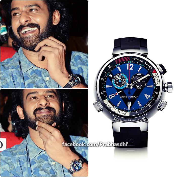 Prasad Bhimanadham on X: #Prabhas is sporting a Louis Vuitton Tambour  Regatta Navy,44mm timepiece..costs about 5000US$ 👌👌👌   / X