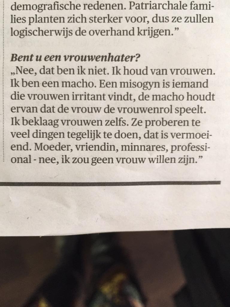 Houellebecq ziet het even helder