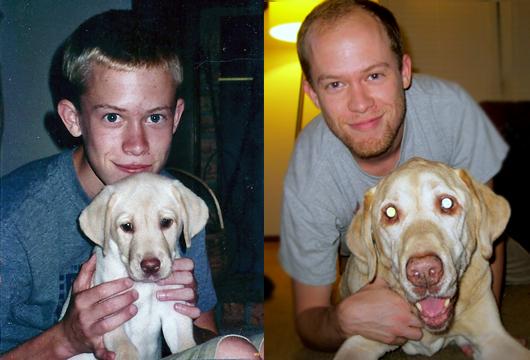 soyoso's tweet photo. Then & Now #DogisManBestfriend http://t.co/VXj8UpBPDW