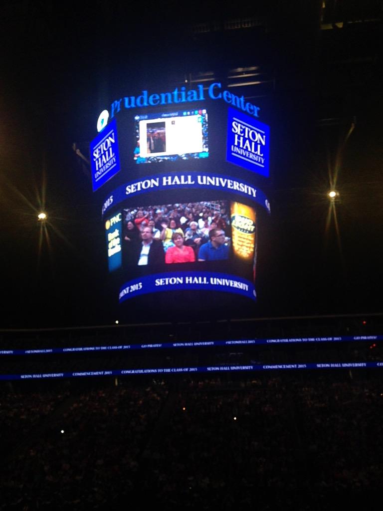 itskehbeen's tweet photo. So proud of all you guys today. One more year 😀😀😀 #SetonHall2015 http://t.co/UoTxBqqkqW