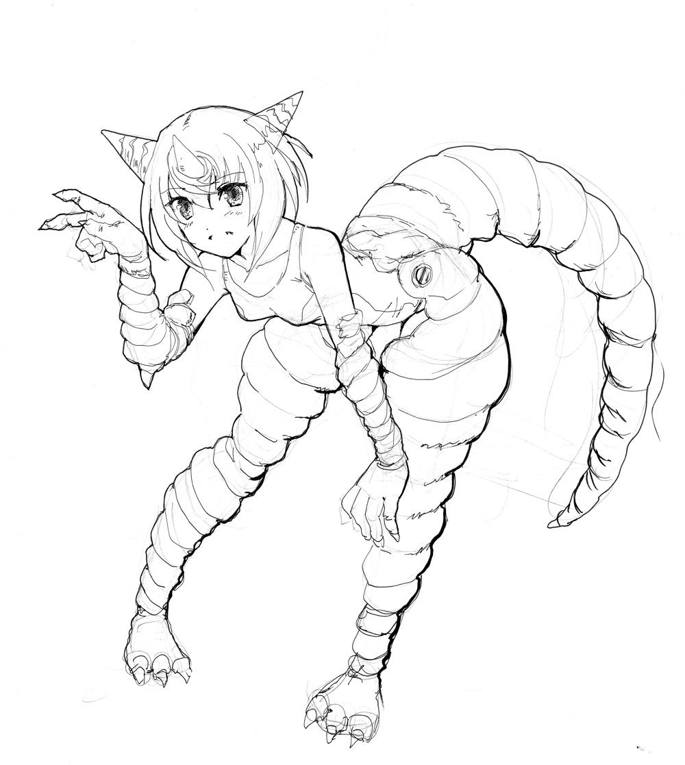 描け麻のお題のゴモラちゃん 