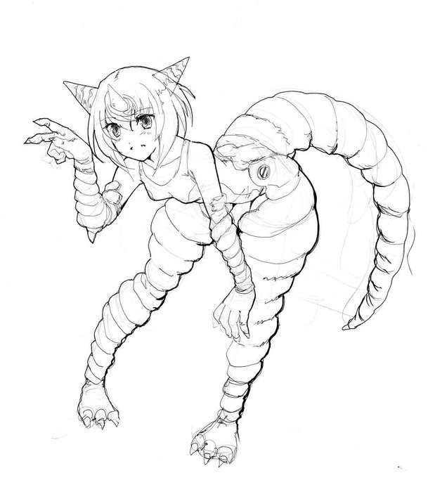 描け麻のお題のゴモラちゃん 