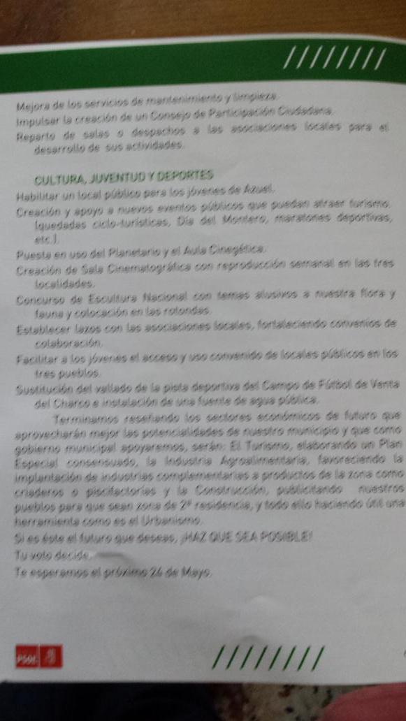 PSOECardena's tweet photo. ¿Has visto nuestro programa? Aquí lo tienes. Un programa progresista hecho por la candidatura más joven de #Cardeña http://t.co/exe7t27CvW
