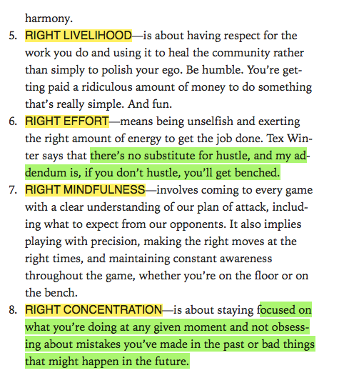 RIGHT...it couldnt be better resumed...8 RIGHTs for a TEAM #elevenrings <a href="/PhilJackson11/">Phil Jackson</a>