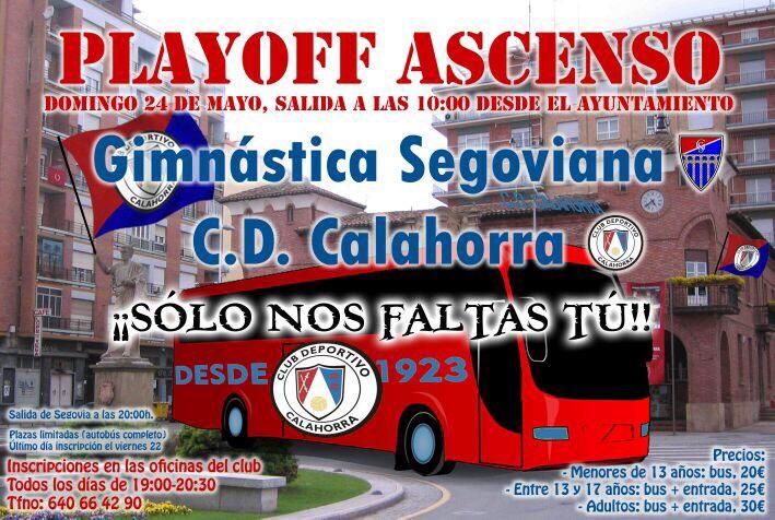 cdcalahorra's tweet photo. |VIAJE A SEGOVIA|
¡Solo nos faltas tu!
#JuntosASegovia
#JuntosSomosMasFuertes 
#CDCalahorra http://t.co/w2VrgDqUjg