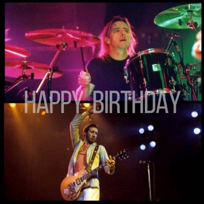 Here s wishing Pete Townshend of & Phil Rud of a very happy birthday! 